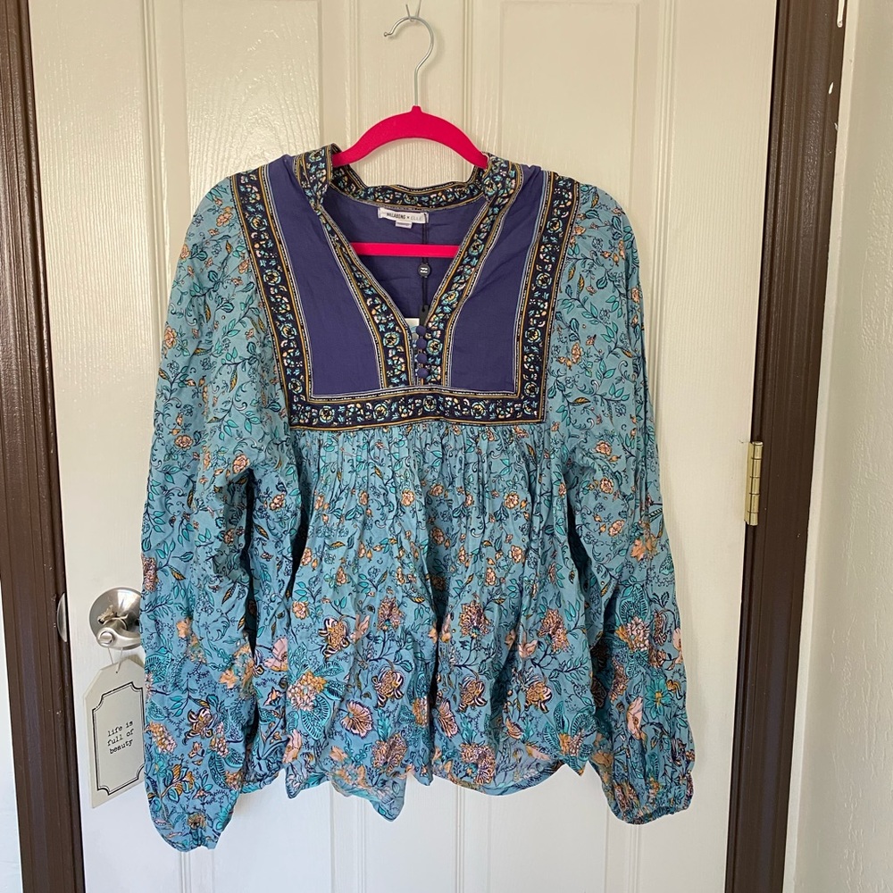 BillabongXElle boho long sleeve shirt